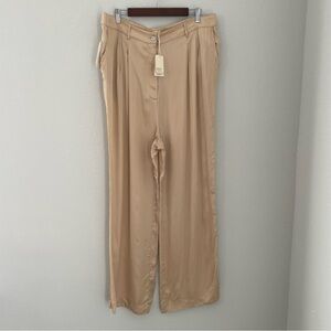 Donni. Silky Pleated Trouser Pants Wide Leg Size XXL